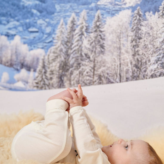 Onesie Vintage Lamb , Rachel Riley for Smalls, Ivory - Smalls MerinoOnesie