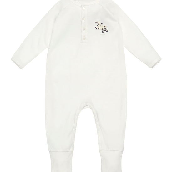 Onesie Vintage Lamb , Rachel Riley for Smalls, Ivory - Smalls MerinoOnesie