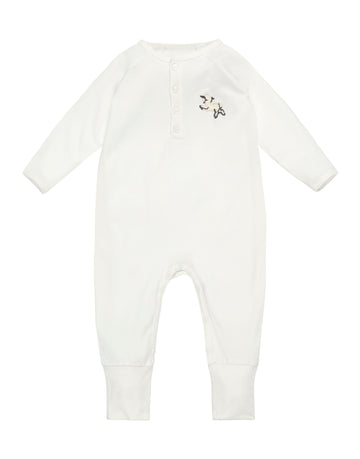 Onesie Vintage Lamb , Rachel Riley for Smalls, Ivory - Smalls MerinoOnesie
