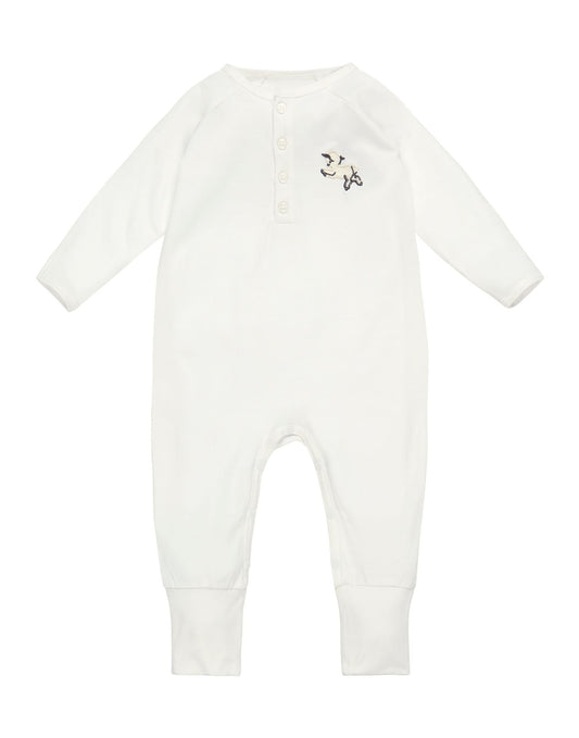 Onesie Vintage Lamb , Rachel Riley for Smalls, Ivory - Smalls MerinoOnesie