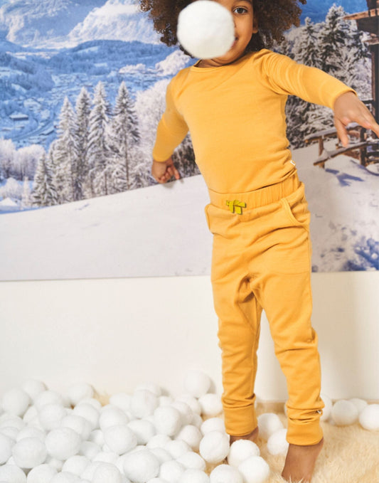 The 24 Hour Trouser, Mustard - Smalls MerinoTrouser