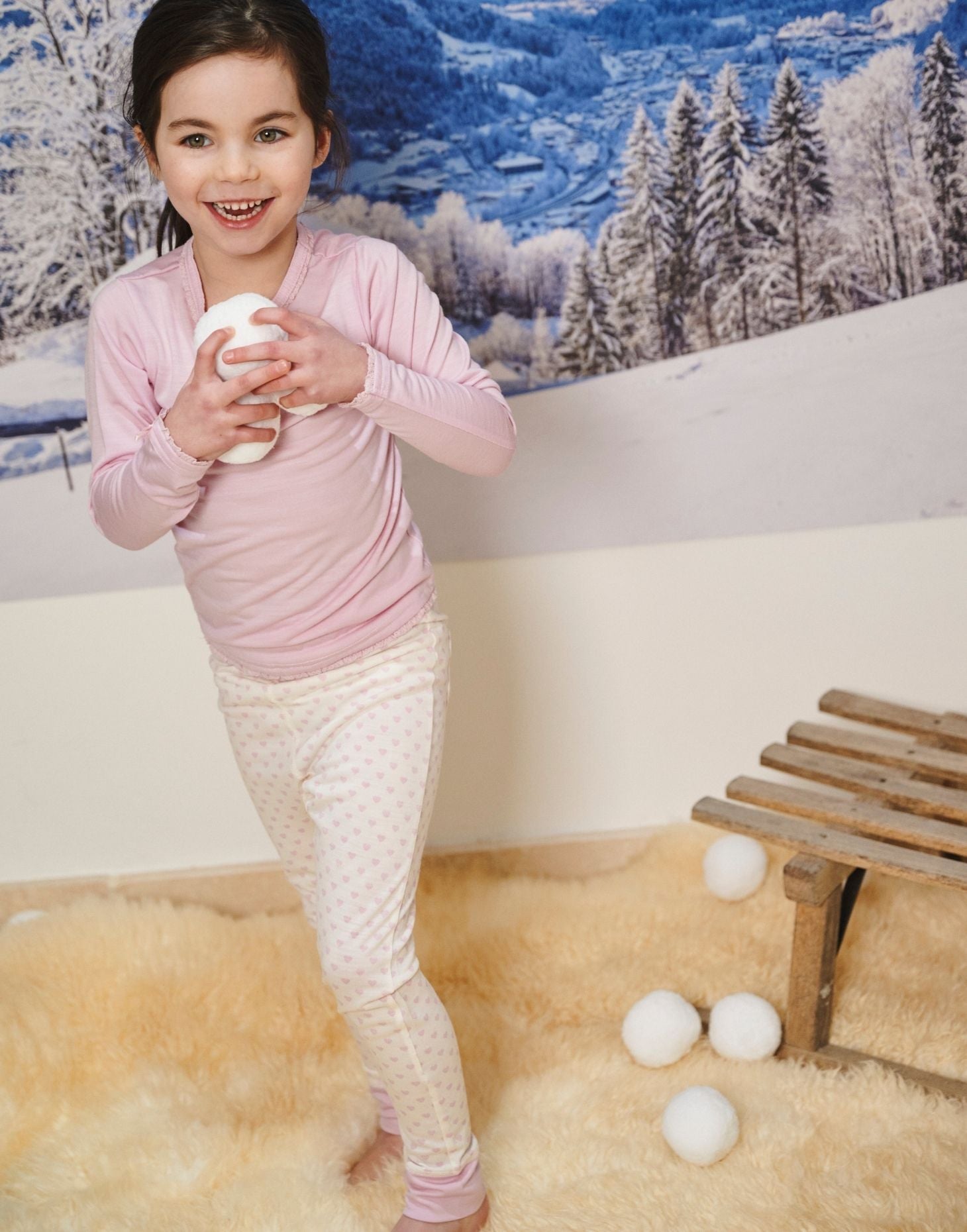 The 24 Hour Trouser, Rachel Riley for Smalls, Ivory Heart - Smalls MerinoTrouser