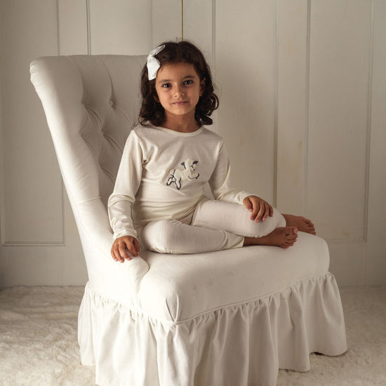 Vintage Lamb Base Set, Rachel Riley for Smalls, Ivory - SmallsBaselayer Set