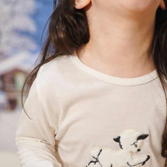 Vintage Lamb Base Set, Rachel Riley for Smalls, Ivory - Smalls MerinoBaselayer Set