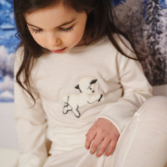 Vintage Lamb Base Set, Rachel Riley for Smalls, Ivory - Smalls MerinoBaselayer Set