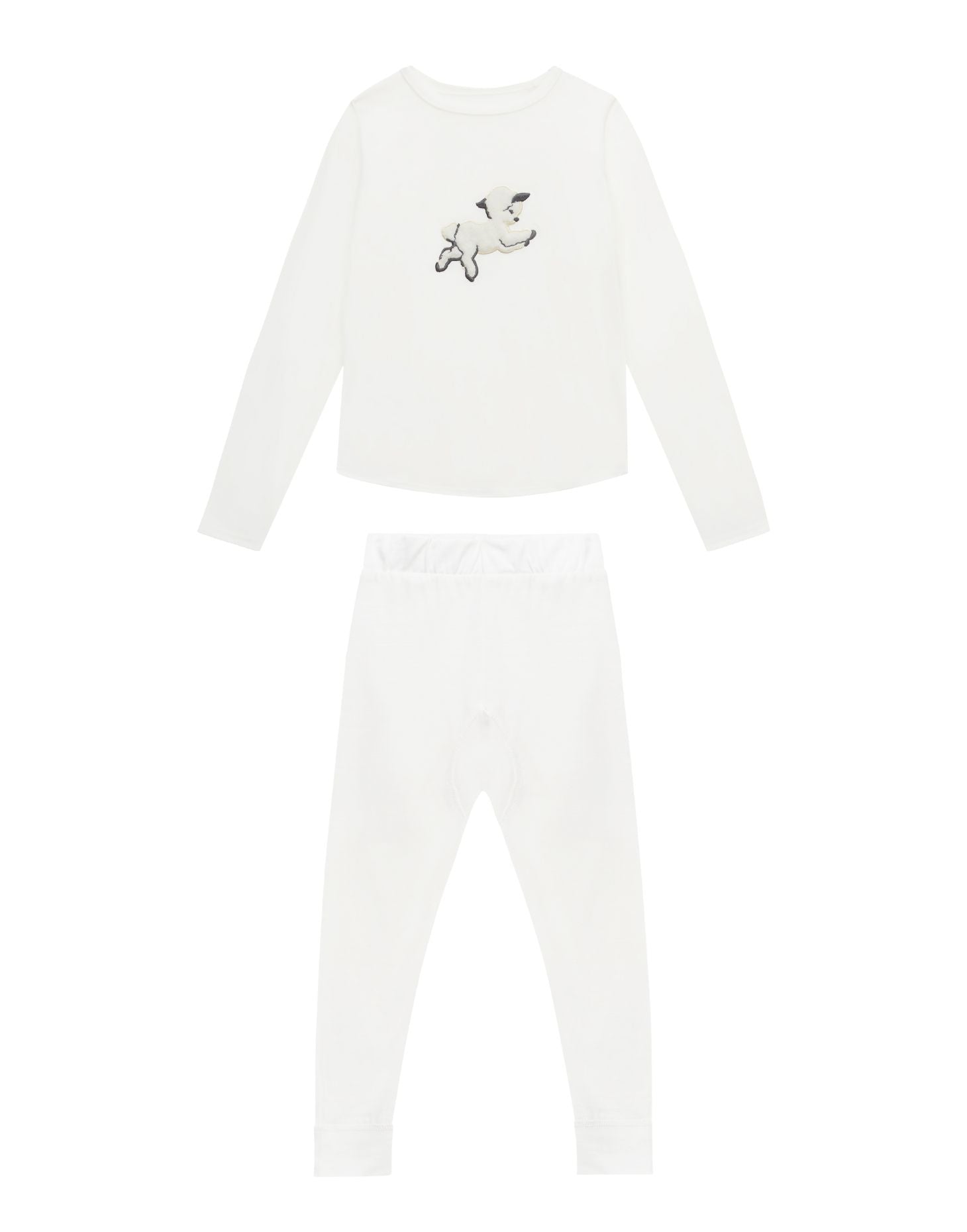 Vintage Lamb Base Set, Rachel Riley for Smalls, Ivory - Smalls MerinoBaselayer Set