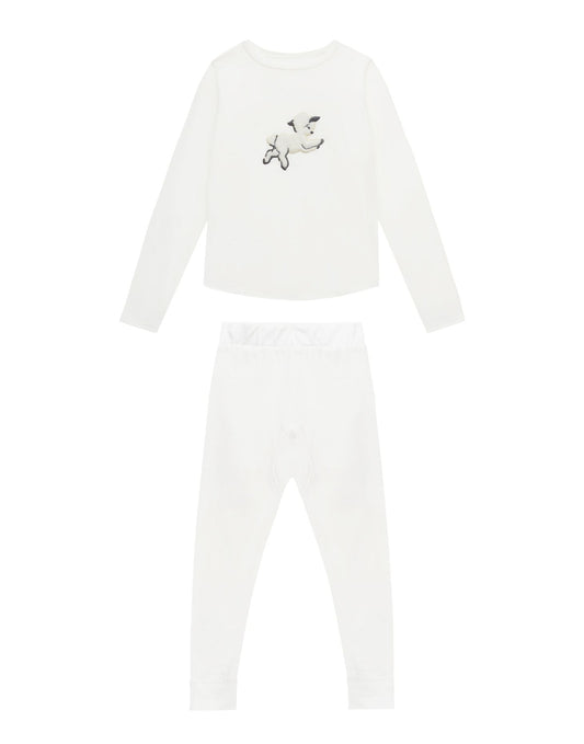 Vintage Lamb Base Set, Rachel Riley for Smalls, Ivory - Smalls MerinoBaselayer Set