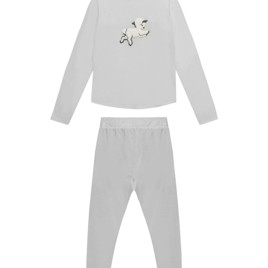 Vintage Lamb Base Set, Rachel Riley for Smalls, Moon Grey - Smalls MerinoBaselayer Set