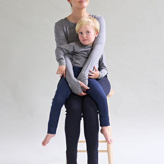 Womens 24 Hour Trouser, 280g Heavyweight, Midnight Blue - Smalls MerinoAdult Trouser