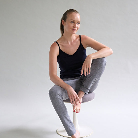 Womens Merino 24 Hour Trouser 190g Lightweight, Grey Marle - Smalls MerinoTrouser