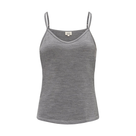 Womens Merino Cami, Grey Marle - Smalls MerinoCamisole
