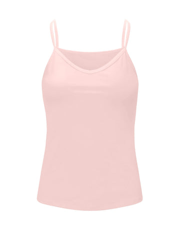 Womens Merino Cami, Pink Peach Blossom - Smalls MerinoAdult Camisole