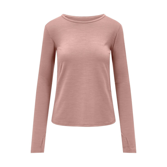 Womens Merino Long Sleeve, Dusky Rose - Smalls MerinoAdult Long Sleeve