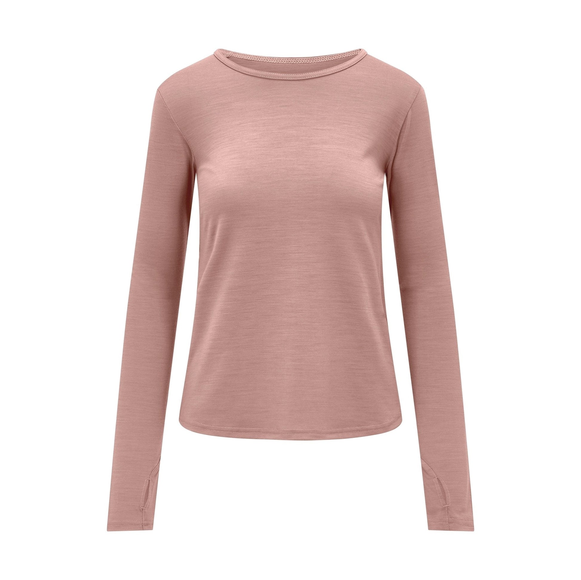 Womens Merino Long Sleeve, Dusky Rose - Smalls MerinoAdult Long Sleeve