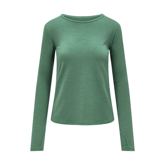 Womens Merino Long Sleeve, Emerald Green - SmallsAdult Long Sleeve