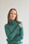 Womens Merino Long Sleeve, Emerald Green - SmallsAdult Long Sleeve