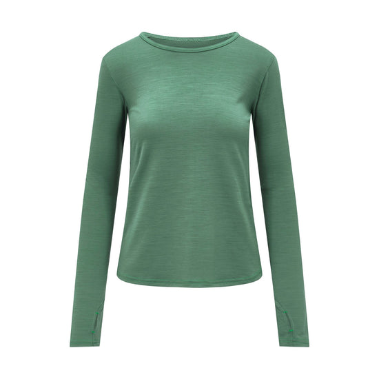 Womens Merino Long Sleeve, Emerald Green - Smalls MerinoAdult Long Sleeve