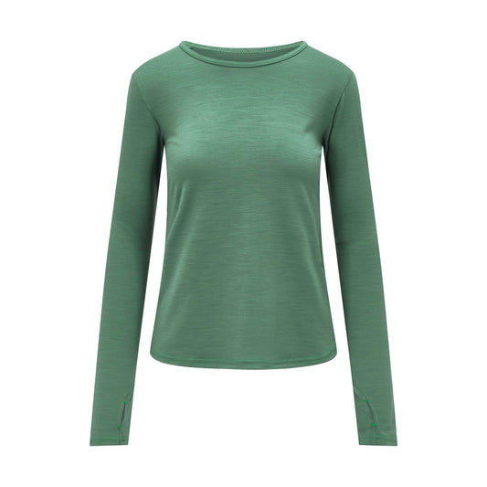 Womens Merino Long Sleeve, Emerald Green - Smalls MerinoAdult Long Sleeve