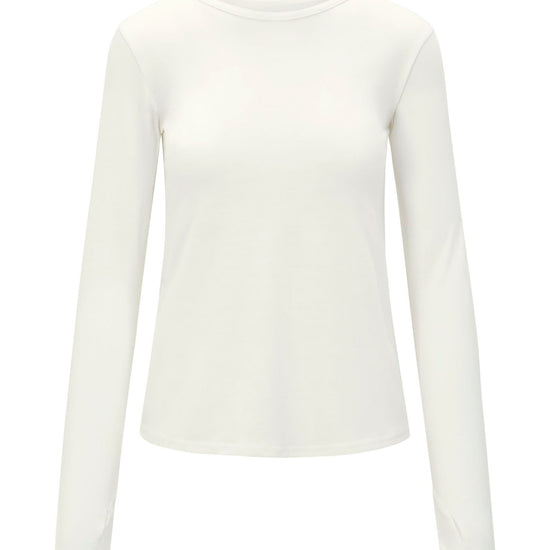 Womens Merino Long Sleeve, Ivory White - Smalls MerinoAdult Long Sleeve