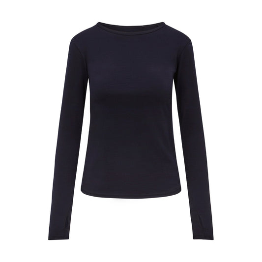 Womens Merino Long Sleeve, Midnight - Smalls MerinoAdult Long Sleeve