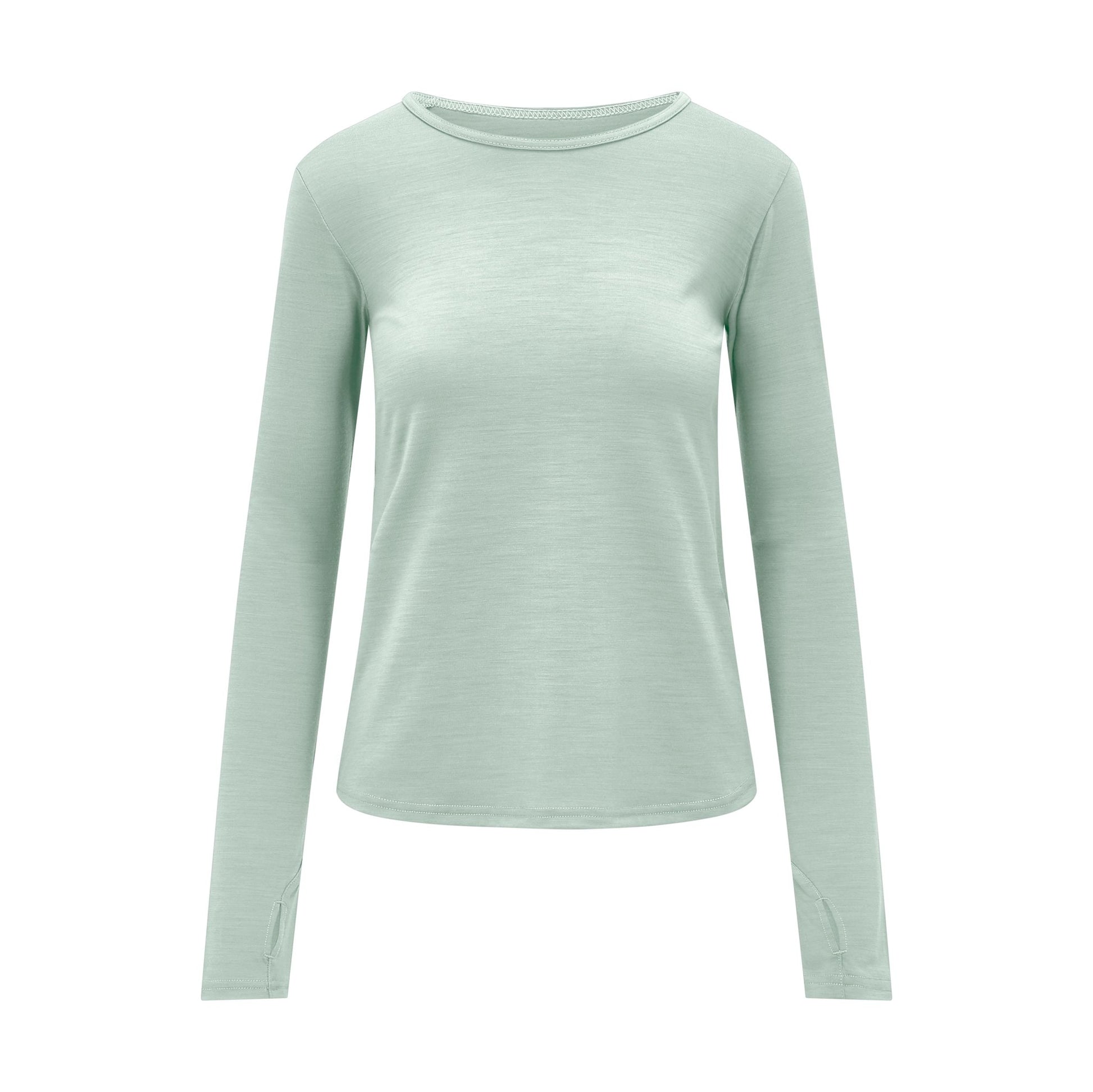 Womens Merino Long Sleeve, Sage Green - SmallsAdult Long Sleeve