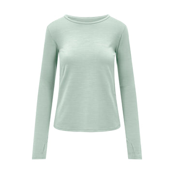 Womens Merino Long Sleeve, Sage Green - SmallsAdult Long Sleeve