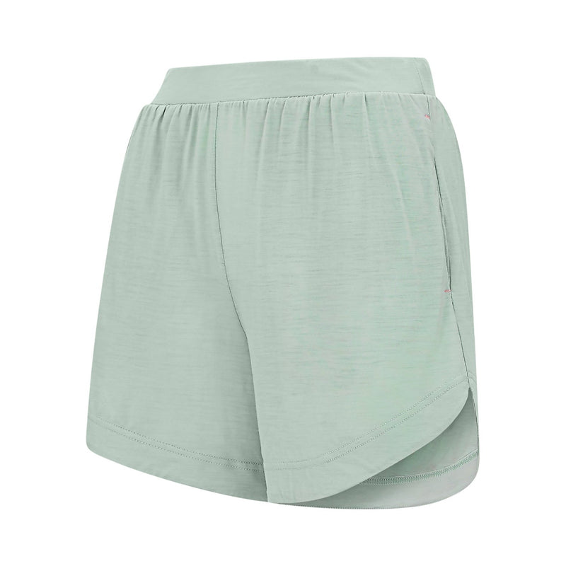 Womens Merino Shorts, Sage Green - SmallsShorts